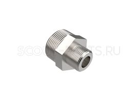 Штуцер РВД переходной DK М18х1,5 (Ш) - DK М27х1,5 (Ш)