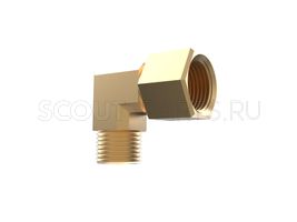 Штуцер РВД угловой 90° DK М18х1,5 (Ш) - DK М18х1,5 (Г)
