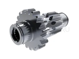 Вал вторичный Z12 / Z19 редуктора ВОМ шасси TB