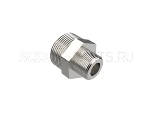 Штуцер РВД переходной DK М18х1,5 (Ш) - DK М27х1,5 (Ш)