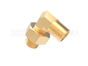 Уголок с контргайкой DKOS М16х1,5 - Торцевое уплотнение