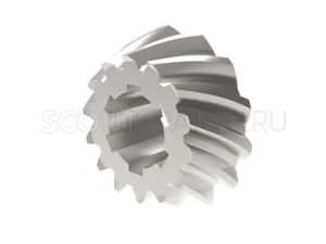 Колесо зубчатое Z14 коническое приводного вала мульчера SCQ