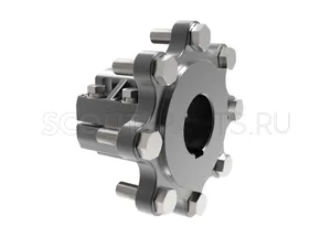Ступица заднего колеса D70.PCD202.8xМ18 шасси TB, в сборе
