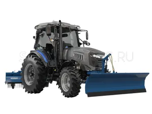 Трактор SCOUT SERIES TB с фронтальным гидроповоротным отвалом TX-220 и щёткой подметальной SX-200